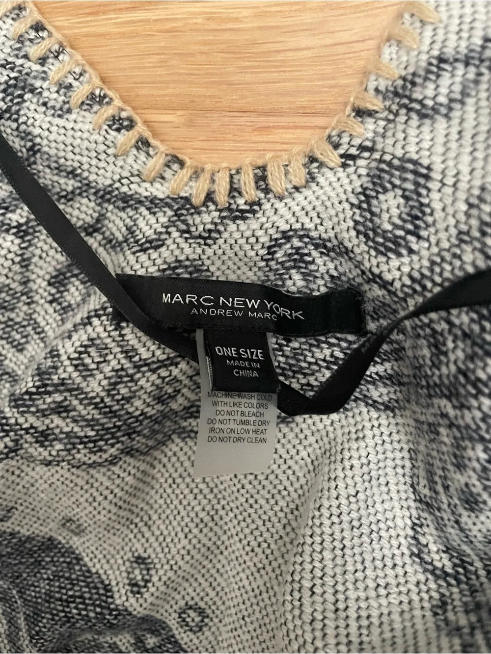 Marc New York Paisley Acrylic Wrap Shawl